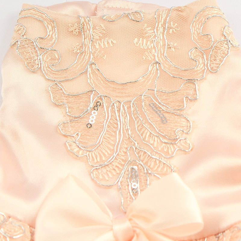 Armi store Sequins Lace Embroidered Dog Dress Princess Wedding Dresses For Dogs 6073009 Pet Tutu Skirt Supplies XS S M L XL