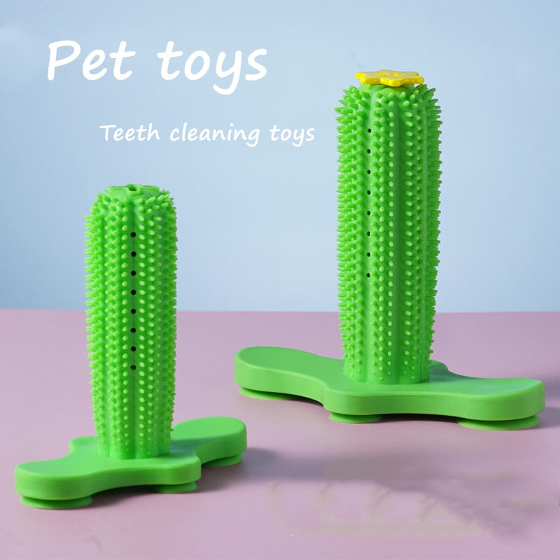 Health Safety Kong Dog Toys for Small Dogs Yorkshire Terrier Tooth Cleaning Toothbrush for Dog Rubber Puppy Suction Cup Chew Toy