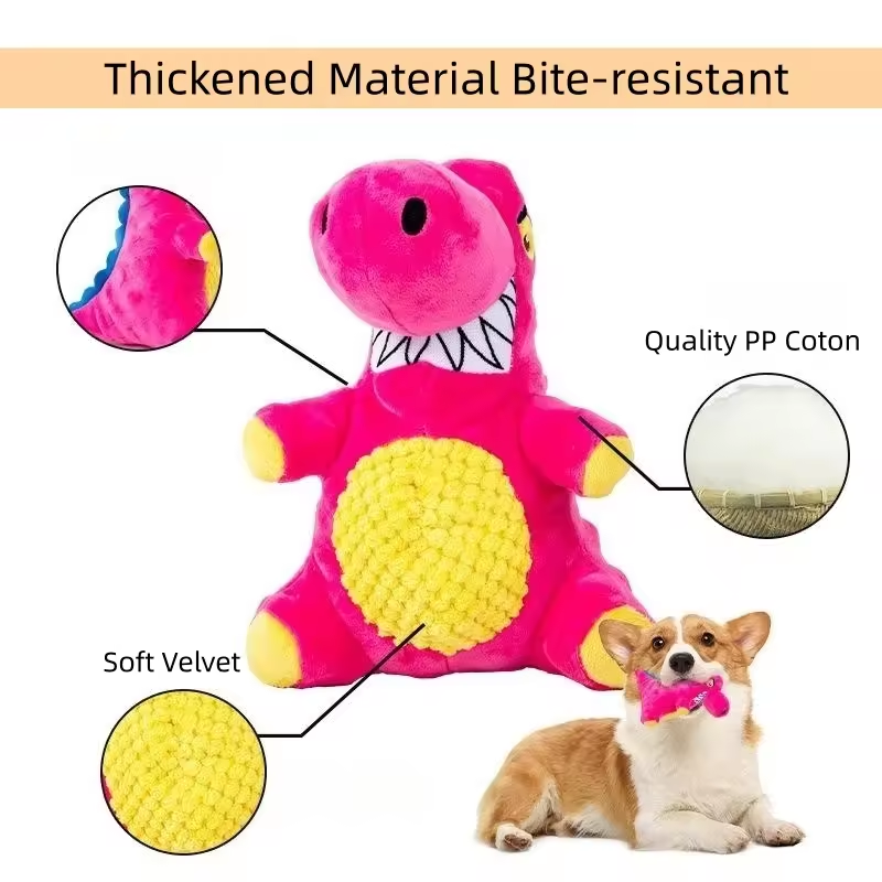 Plush voice toy interactive relief bite resistant teeth cleaning medium-sized dog border collie pet supplies