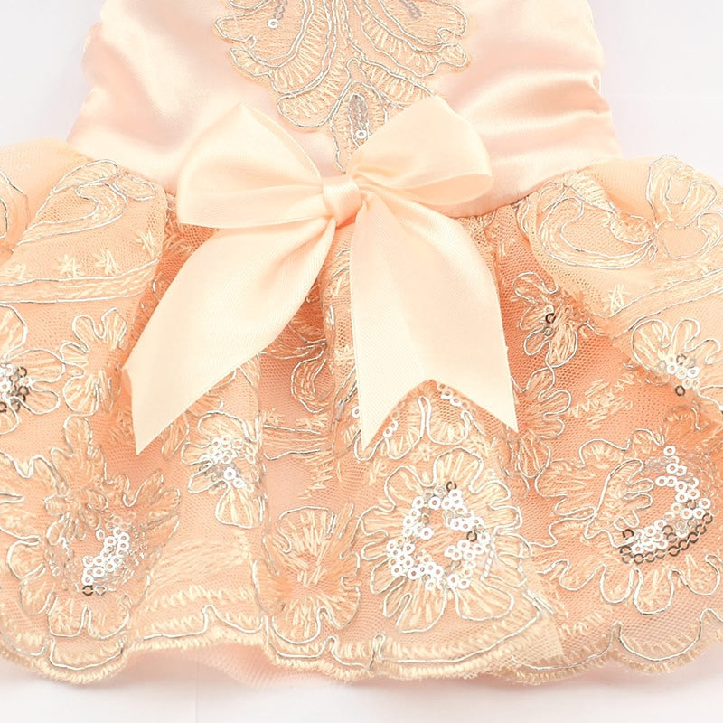 Armi store Sequins Lace Embroidered Dog Dress Princess Wedding Dresses For Dogs 6073009 Pet Tutu Skirt Supplies XS S M L XL