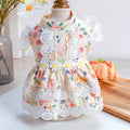 Floral dress dog Clothes skirt Super for dogs Clothing pet Outfits