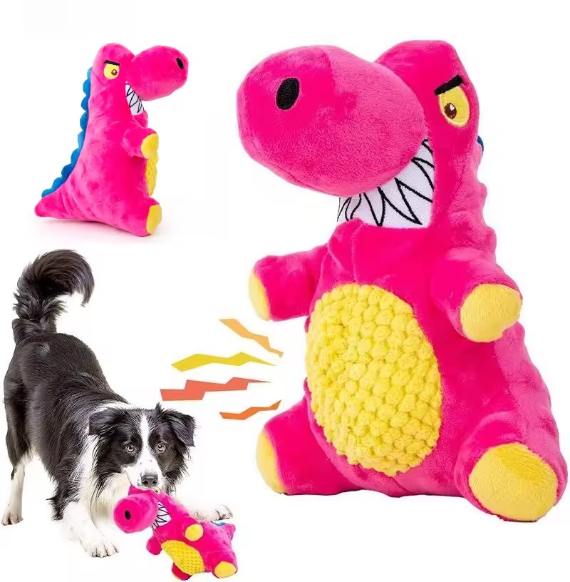 Plush voice toy interactive relief bite resistant teeth cleaning medium-sized dog border collie pet supplies