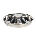Pet Stainless Steel Dog Bowl Puppy Litter Food Feeding Dish Weaning Silver Stainless Feeder Water Bowl Pets Feeder Bowl