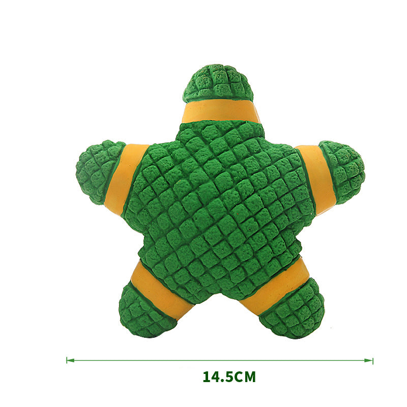 Pet Supplies Latex Starfish Lifebuoy Sound Series Puppy Teddy Medium and Large Dog Toys