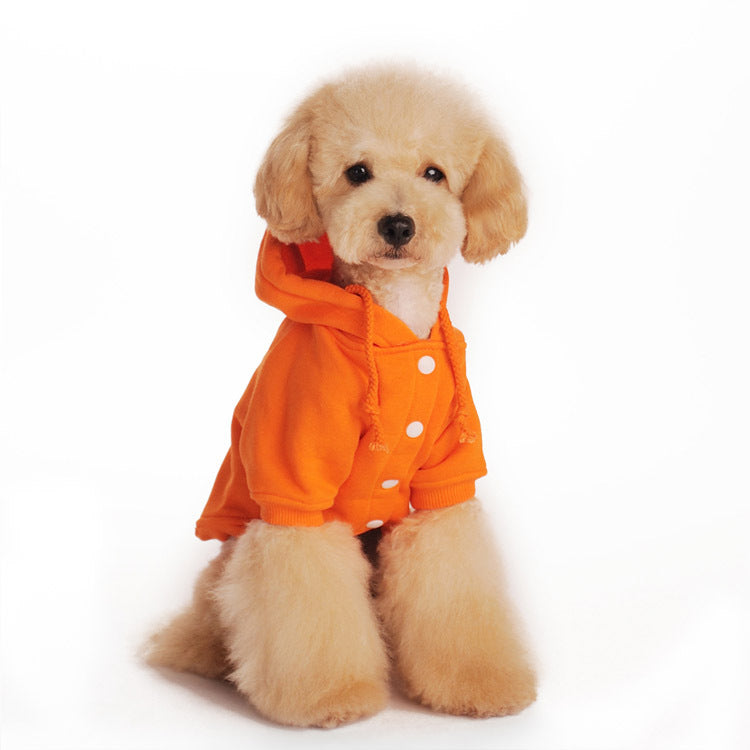 Autumn And Winter New Trendy Plain Color Pet Casual Sweater Dog Clothes Supplies
