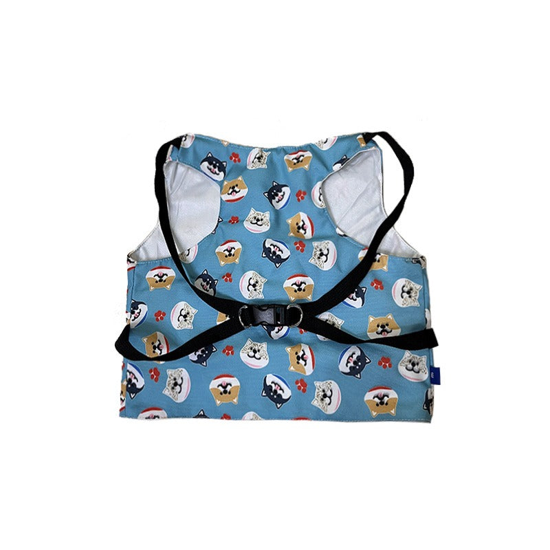 Pet cooling scarf dog summer cooling ice scarf cooling supplies French Dou Corgi cooling clothes