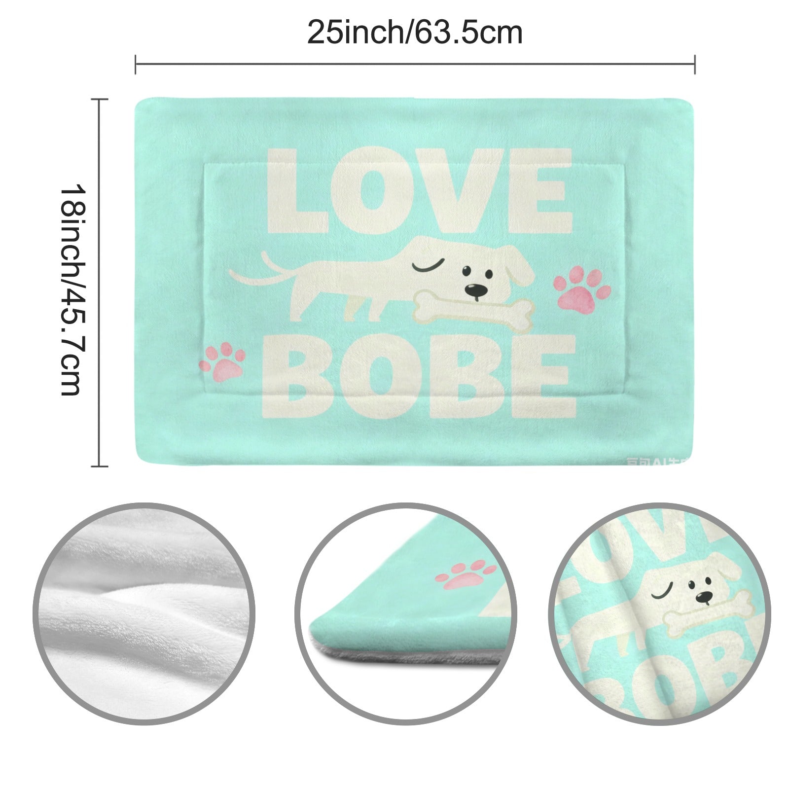 Pet mat 25x18 inches Made in USA