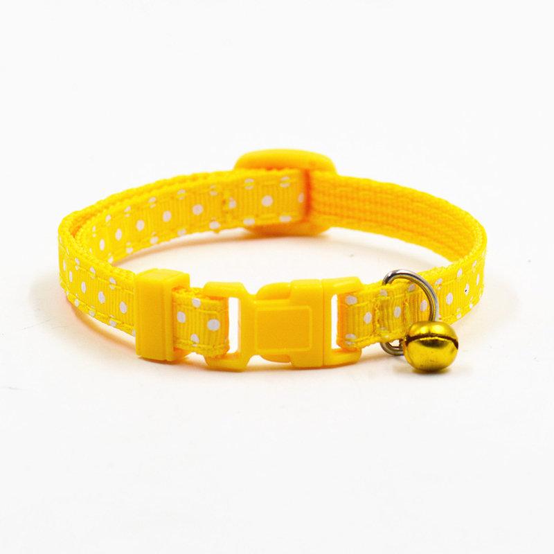 Sale 1Pc New Adjustable Dot Printed Little Dog Collars Cat Puppy Pets Supplies